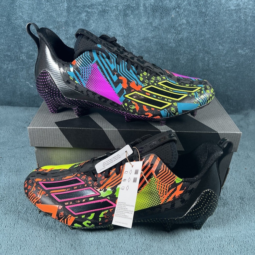 Adidas Adizero 12.0 Mismatch Football Cleats Black/Purple Men's Size 14 New
